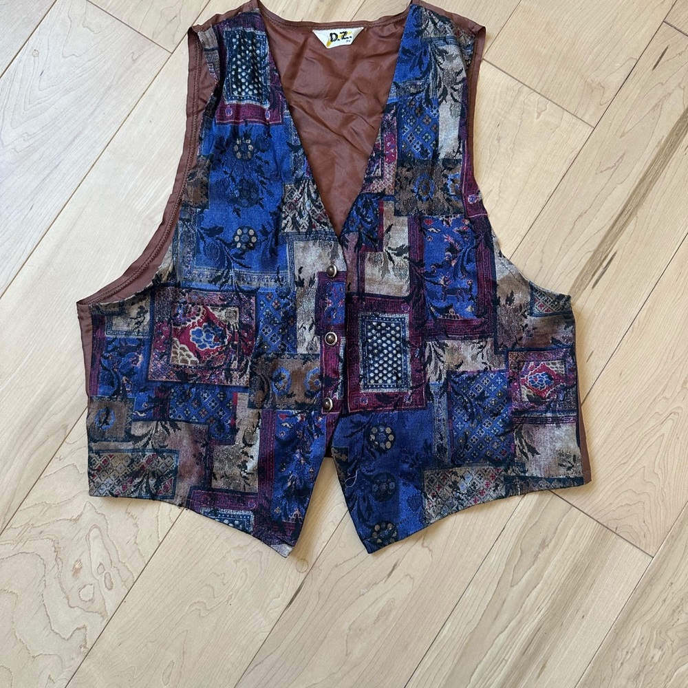 Colorful vintage vest